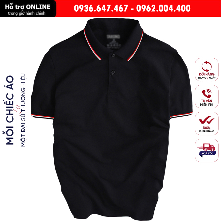 Áo thun nam POLO trơn vải cá sấu cotton cao cấp ngắn tay cực sang trọng