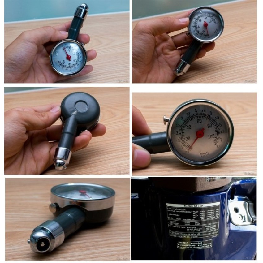 Đồng hồ cơ đo áp suất lốp xe chuyên dụng cho ô tô xe máy