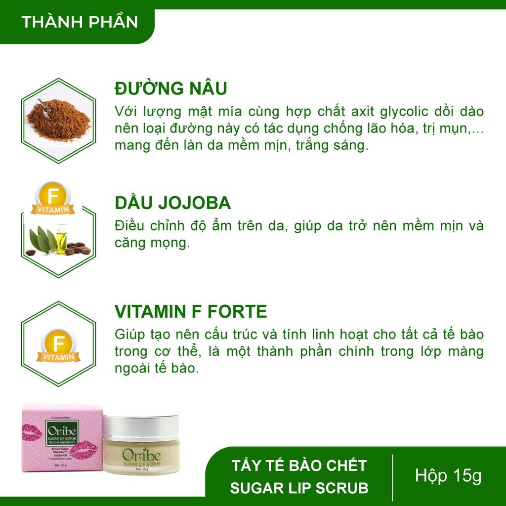 Combo tẩy tế bào chết và mặt nạ dưỡng môi Oribe - Giúp dưỡng ẩm môi, làn môi tươi trẻ, mịn màng, hồng hào, tự nhiên hơn