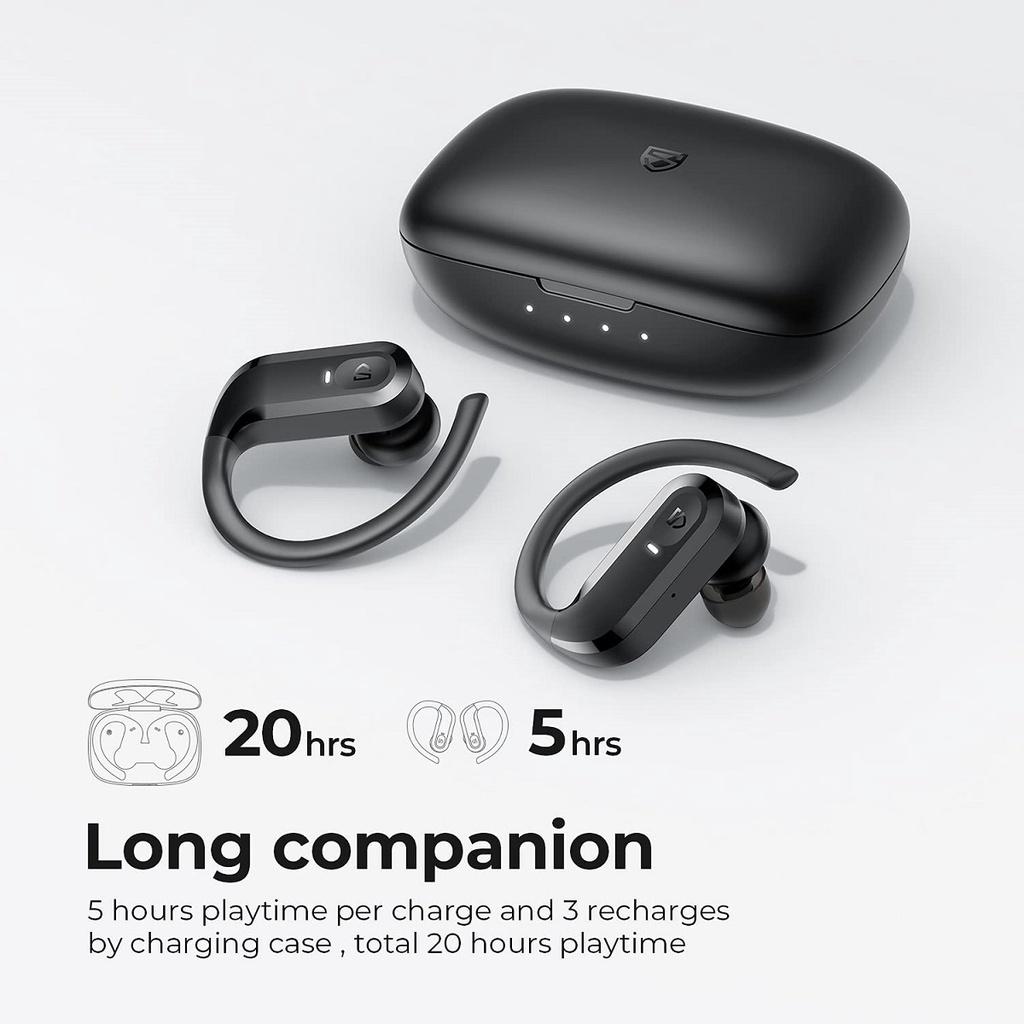 Tai Nghe True Wireless Thể Thao Earbuds SoundPEATS S5, Chống thấm nước IPX7, Driver 12mm - Hàng Chính hãng