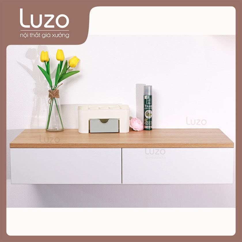 Bàn trang điểm treo tường gỗ MDF nhập khẩu Malaysia phong cách Hàn Quốc BTD TT2 -- Luzo Home