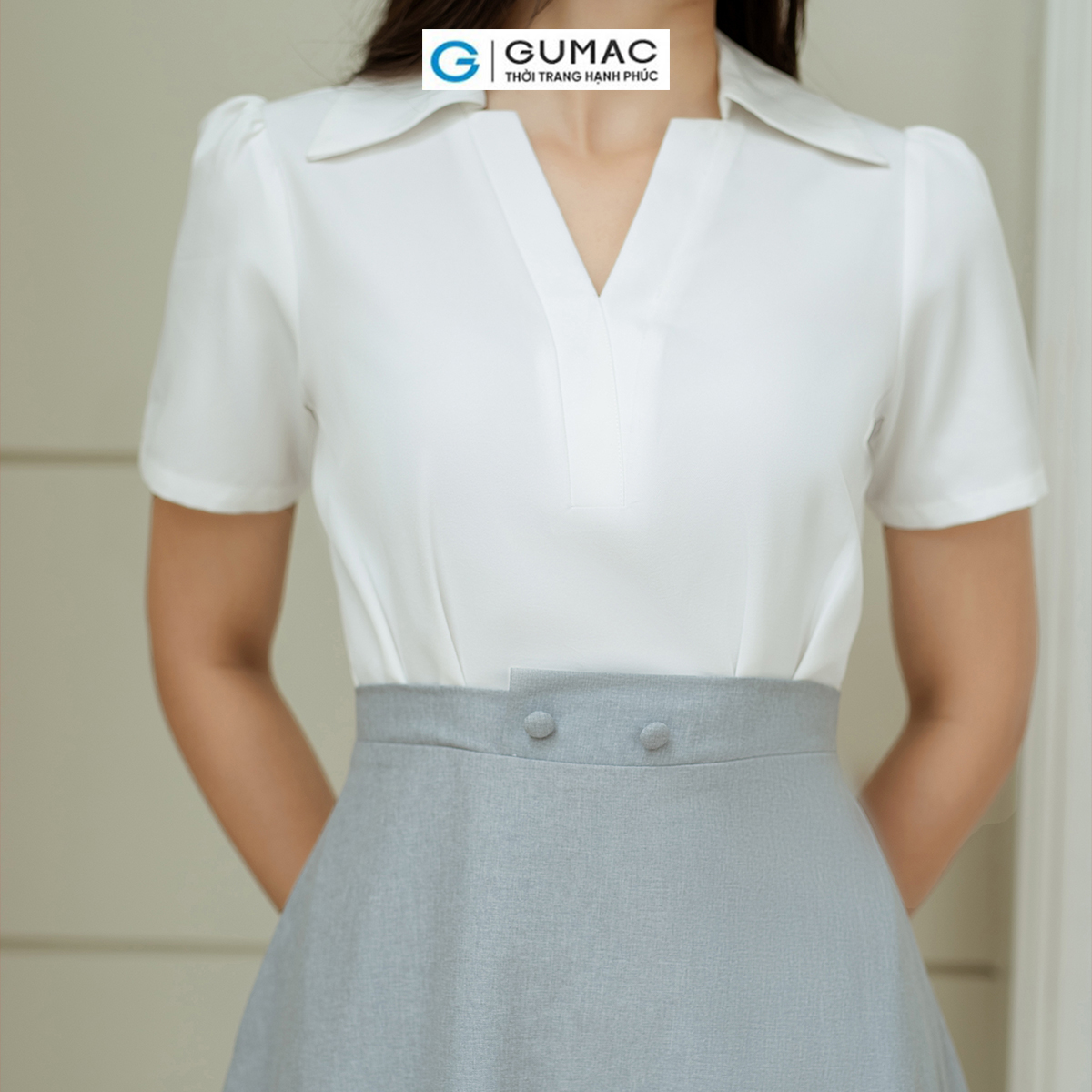 Đầm A phối tùng GUMAC DD08025