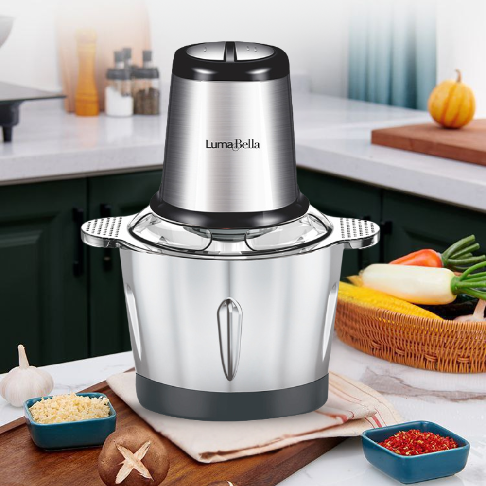 Máy xay thịt, máy xay sinh tố, xay đa năng Lumabella LB-56002 công suất lớn 800W,cối inox 3L loại 304 - HÀNG CHÍNH HÃNG