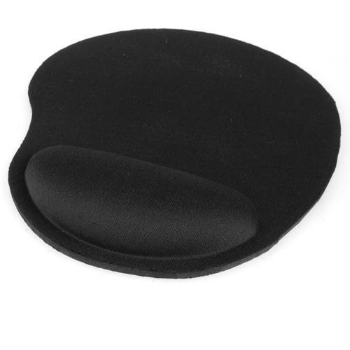 Black Wrist Rest Mouse Mat