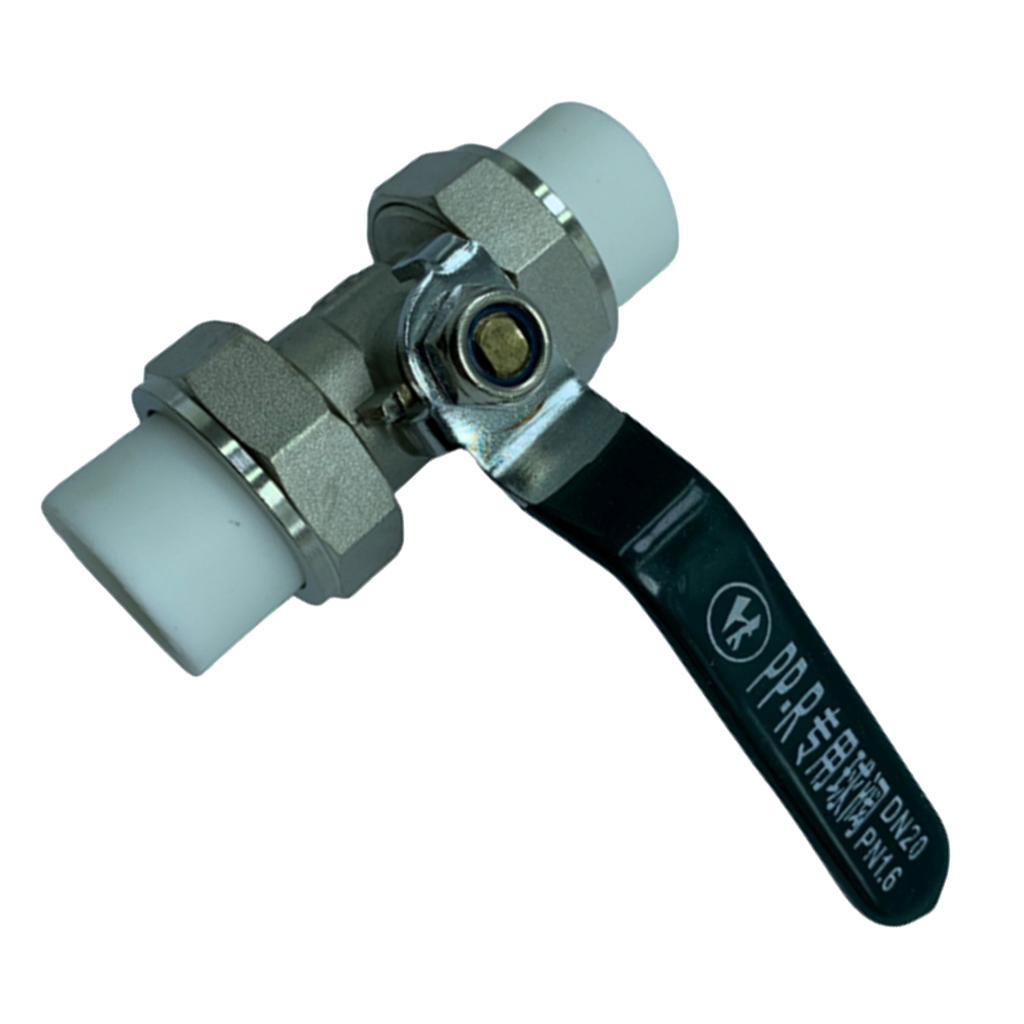 Copper Valve Double Head Live Joint PPR Iron Ball Valve Connector Fittings