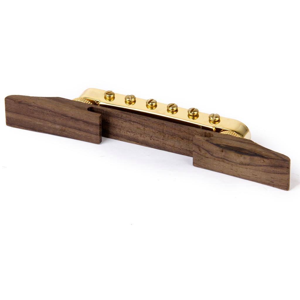 Rosewood Bridge Plated Fixed Saddles Archtop Jazz Luthier