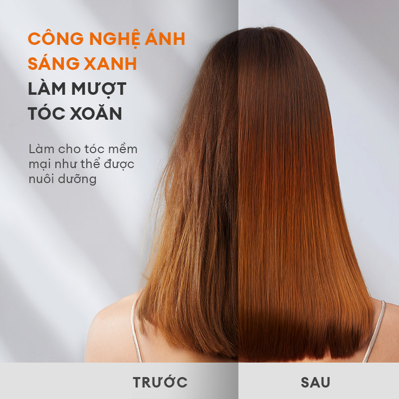 Máy sấy tóc 2 chiều GAABOR GHD-N700A ánh sáng xanh 3 mức gió cao cấp - Hàng chính hãng