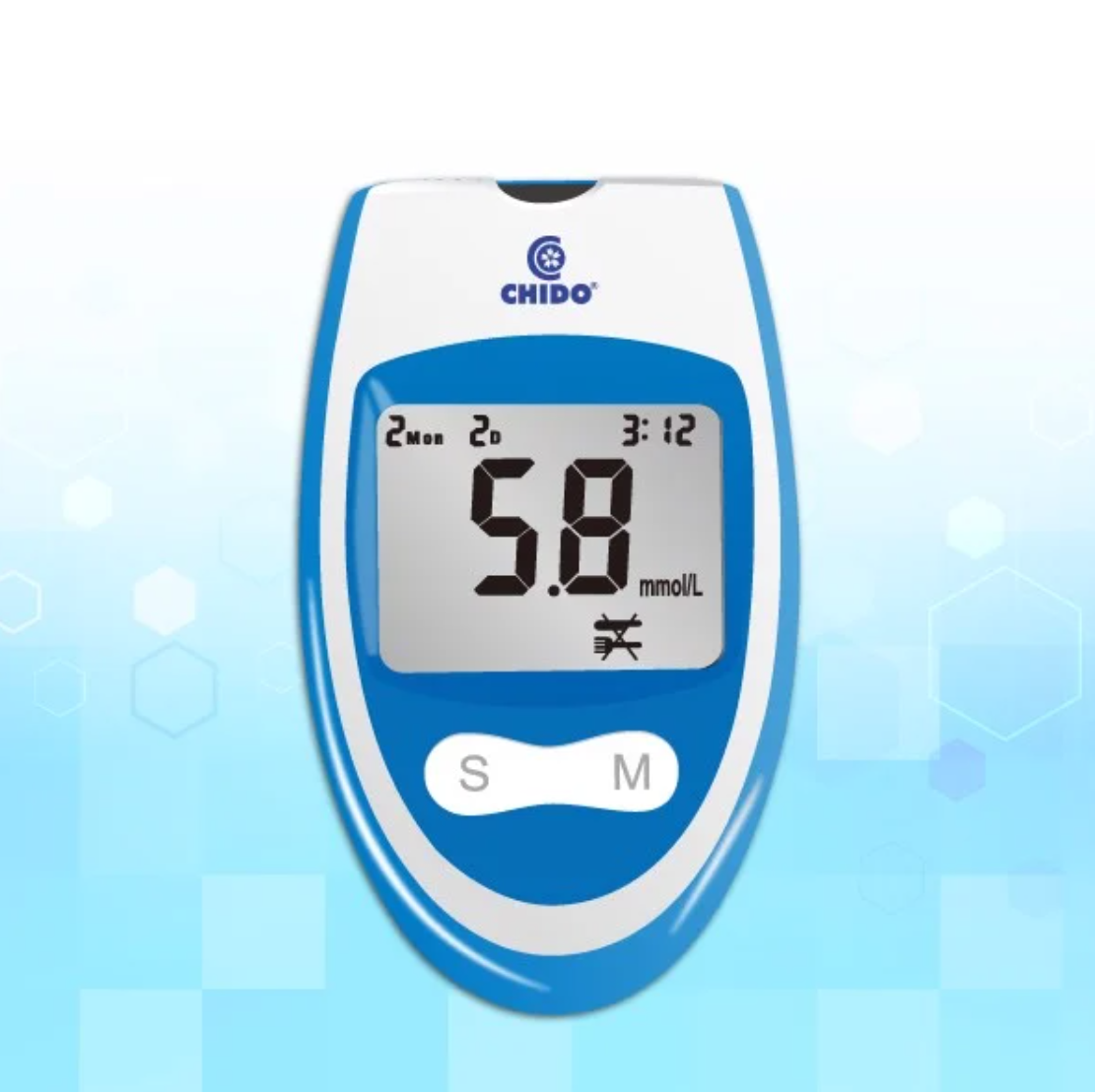 Máy đo đường huyết test thử tiểu đường Chido công nghệ Nhật Bản độ chính xác cao