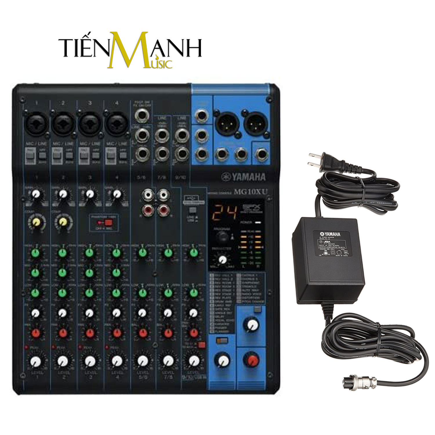 Bàn Trộn Yamaha MG10XU - Mixer Mini 10 Input Compact Stereo Mixing Console Phòng Thu Studio Mix MG10 Hàng Chính Hãng - Kèm Móng Gẩy DreamMaker