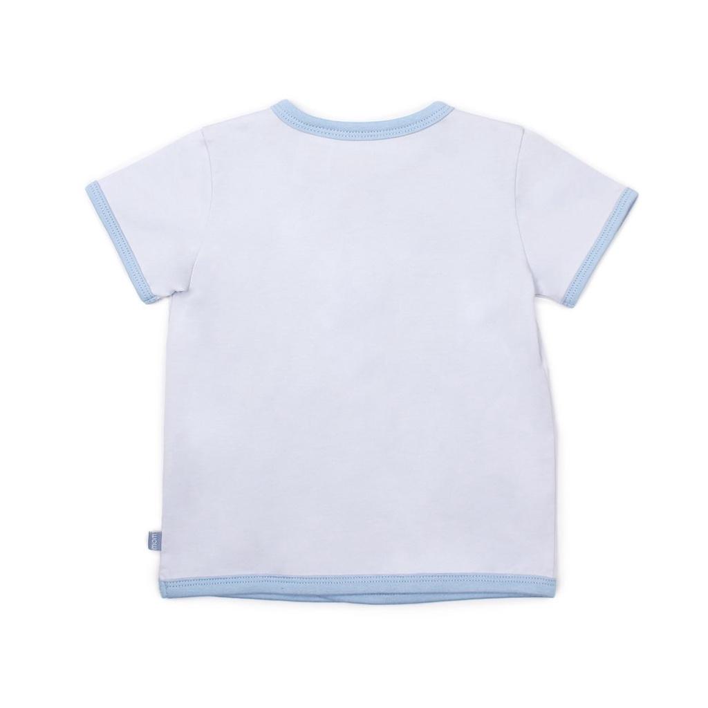 Bộ quần áo cotton cộc cài lệch quần kẻ - OETEO1164