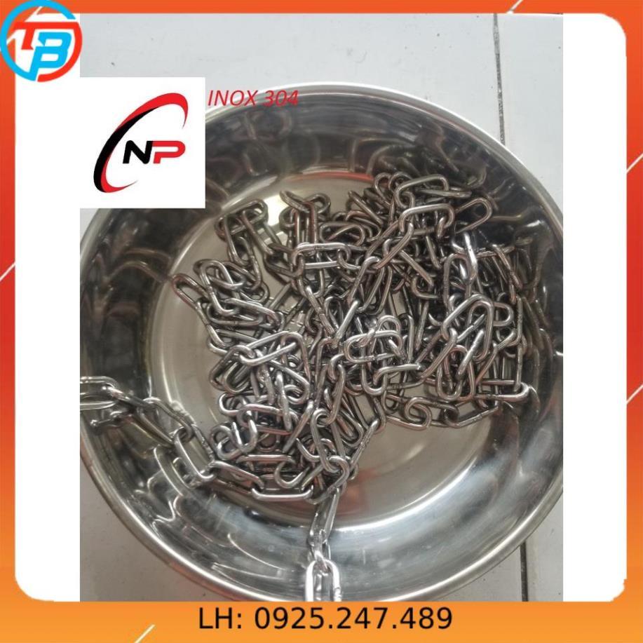 Dây Xích INOX 304 chuẩn xịn 5mm.Kimkhinhatphat