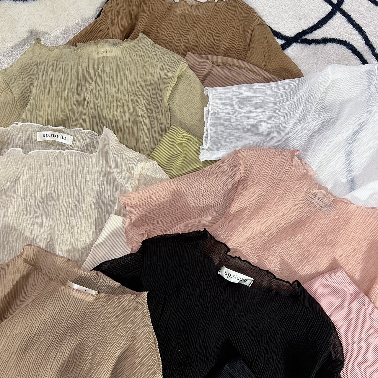 O THUN CROPTOP ỐNG + ÁO LƯỚI TAY NGẮN SUÔNG TRƠN ĐI TIỆC ĐI CHƠI DẠO PHỐ ĐI BIỂN ĐI LÀM CÔNG SỞ