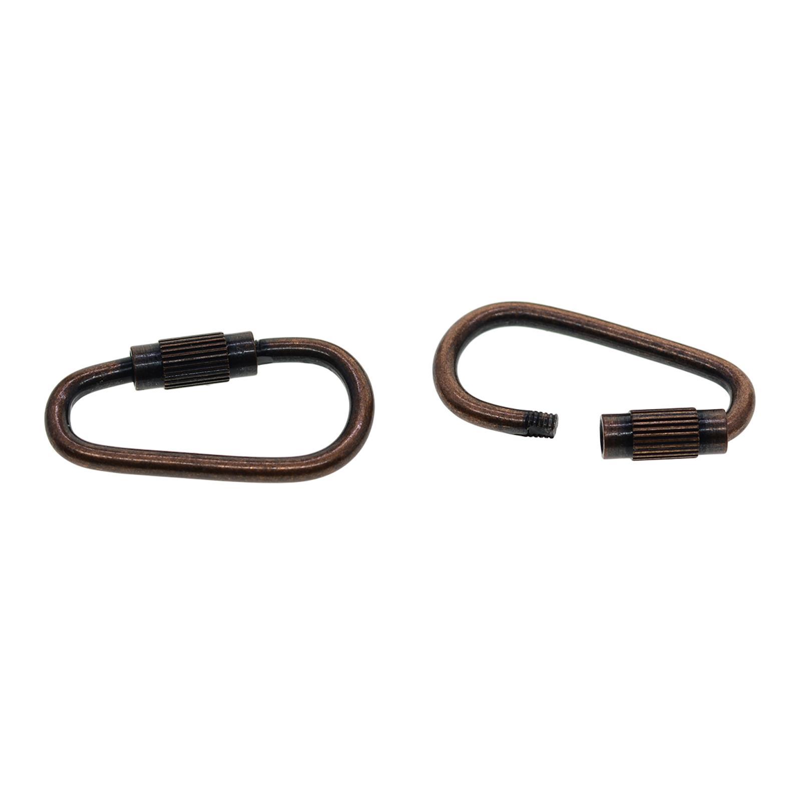 20PCS Small Locking Carabiner Clip Mini Locking Clips D-Ring Lightweight Keychain Clip for Indoor Outdoor Use
