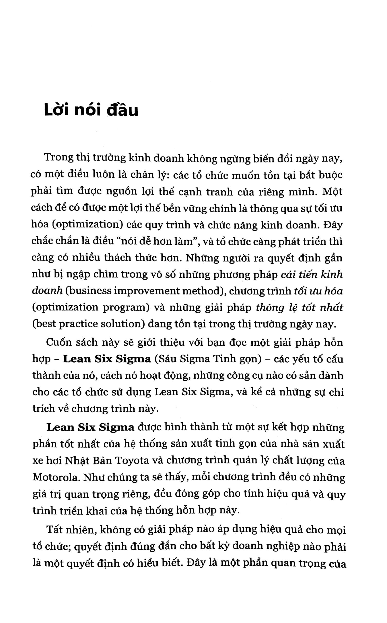 Hướng Dẫn Triển Khai Lean Six Sigma