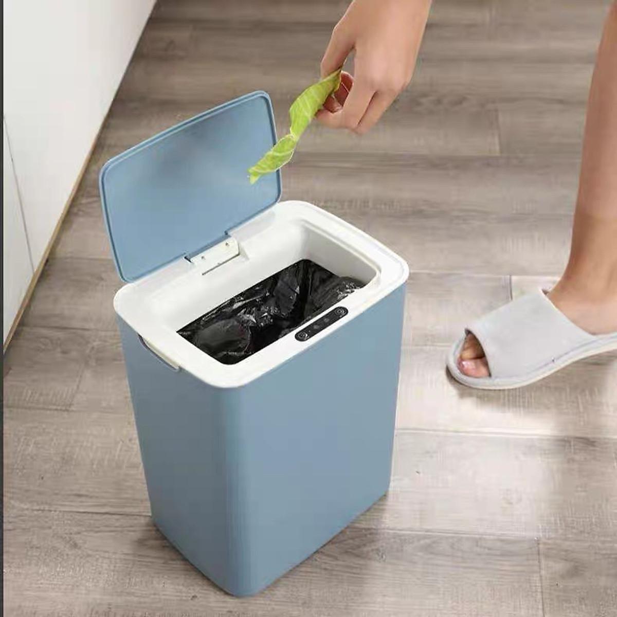 Thùng Rác Thông Minh Cảm Ứng Tự Động Đóng Mở 14L ( Sạc Tích Điện ) - giao mầu ngẫu nhiên - HÀNG CHÍNH HÃNG