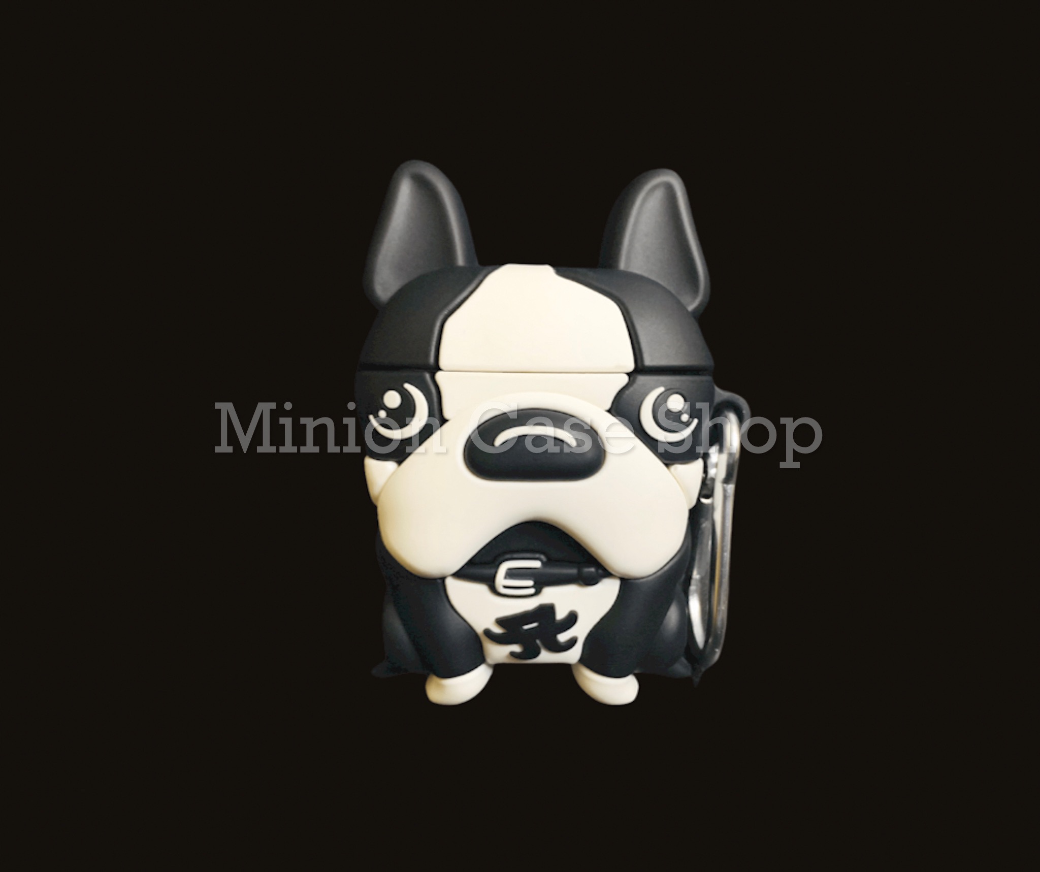 Bao Case Ốp dành cho Airpod 1/2/pro bulldog pháp bò sữa silicon 3d cao cấp