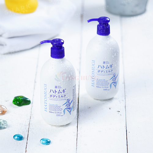 Sữa dưỡng thể ban đêm Ý Dĩ Kumano Hatomugi Reihaku Body Milk cấp ẩm và làm sáng da (400ml) - Hàng chính hãng