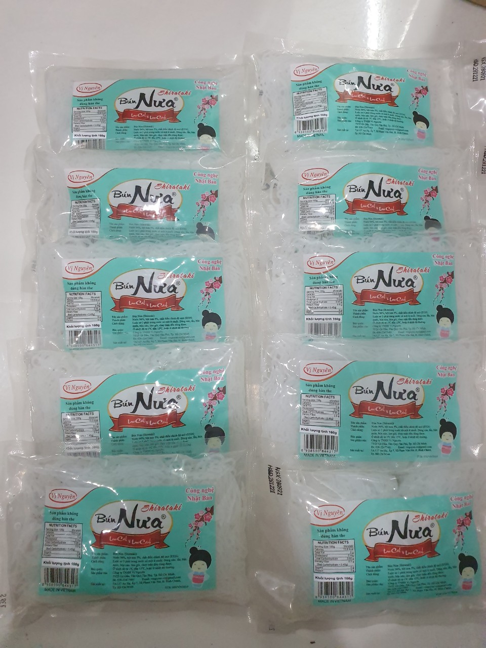 Combo 3 Gói Bún Nưa Shirataki 240Gram