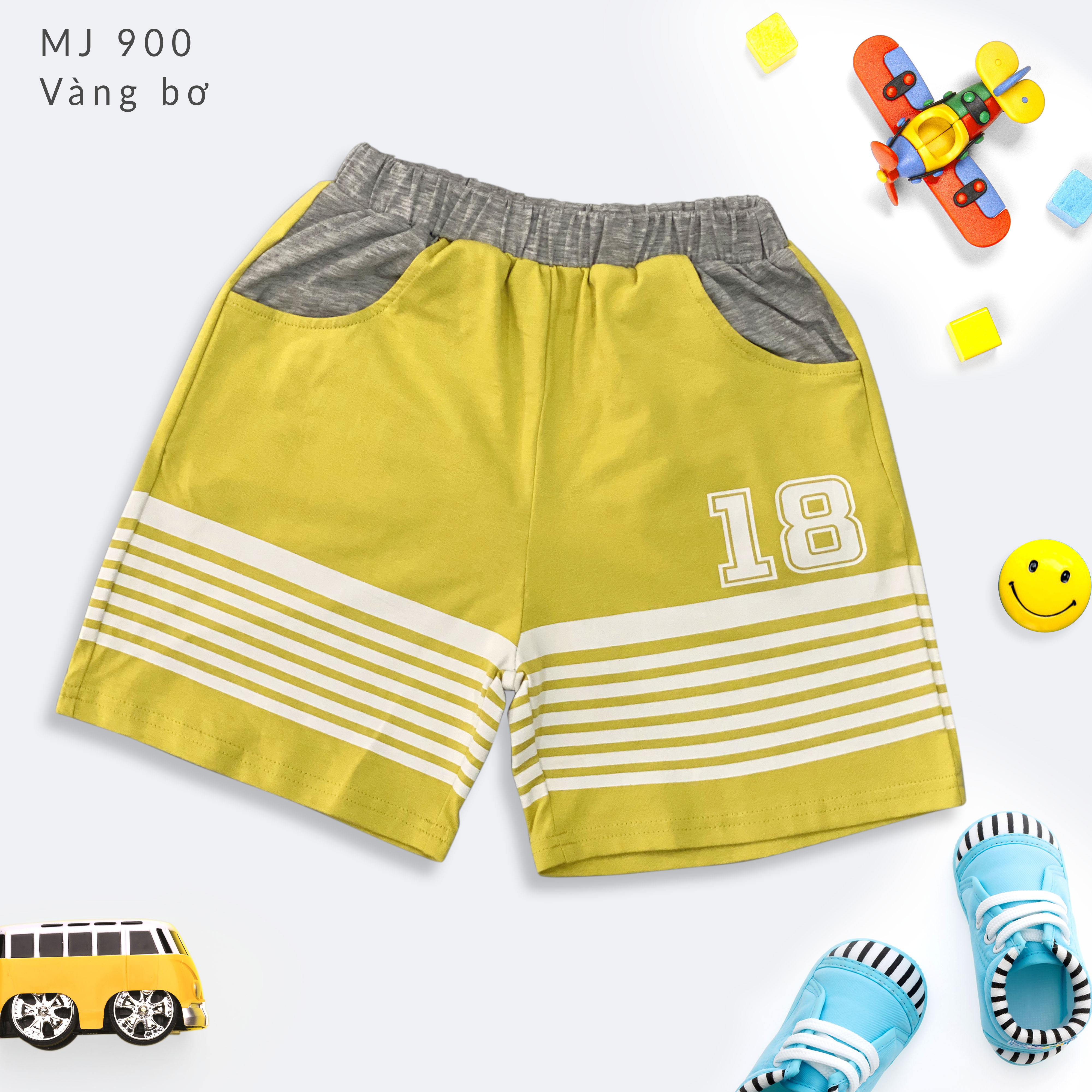 Quần Short Thun Bé Trai Từ 4-12 Tuổi   MEEJENA Quần Short Bé  Trai  100% Cotton 4C - 900