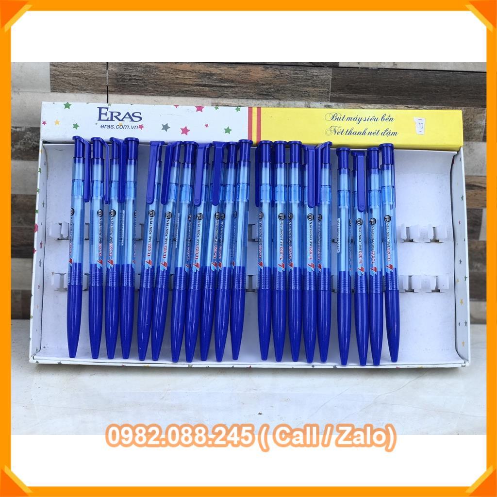 Pens - Bút bi bấm tl-023 Ngòi 0.8mm xanh (1 cây)