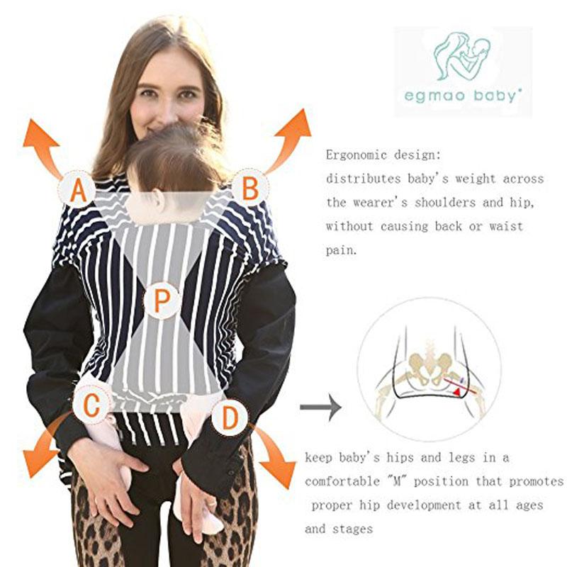 Egmao Em Bé Sling Cho Trẻ Sơ Sinh Mềm Mại Cho Trẻ Sơ Sinh Bọc Thoáng Khí Bọc Hipseat Cho Con Bú Sinh Thoải Mái Điều Dưỡng Da