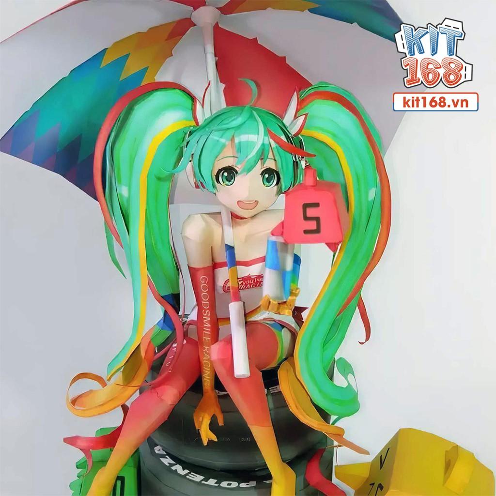 Mô hình giấy Anime Game Racing Miku 2016 – Vocaloid