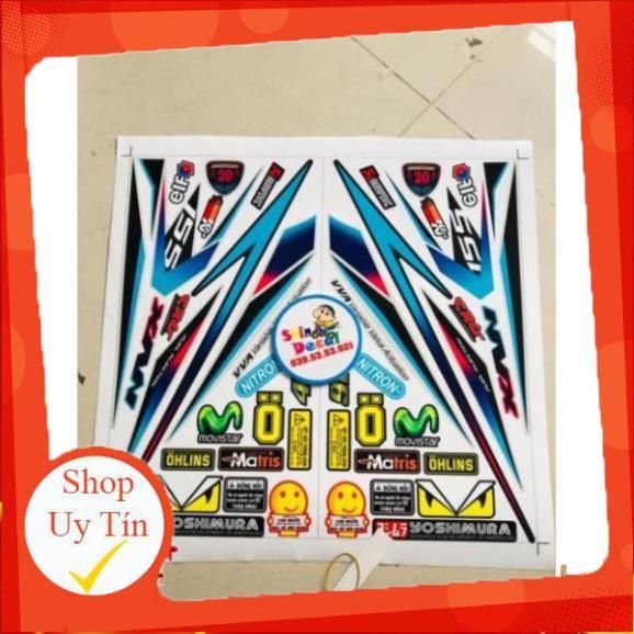 Tem xe NVX bản kỉ niệm in decal trong
