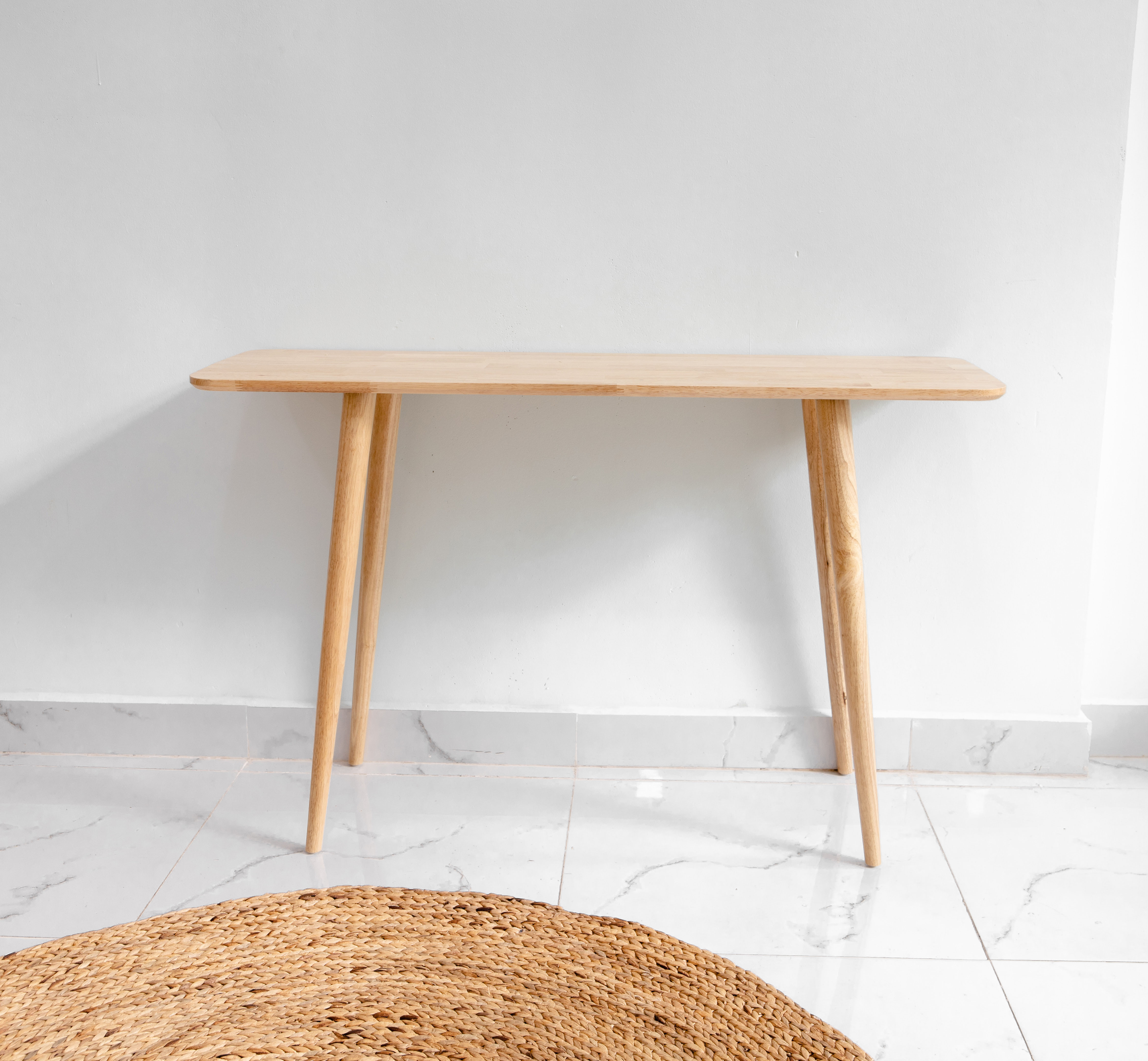 BÀN LÀM VIỆC GỖ HÀN QUỐC LẮP RÁP MWFURNITURE - SLIM TABLE NONE LINE - NATURAL