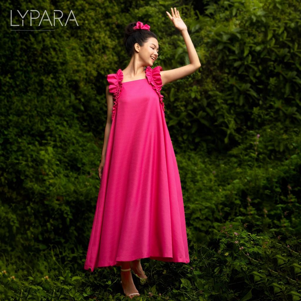 Đầm Nữ Dáng Suông Rộng Tay Bèo Hồng Cánh Sen Lypara | Daria Dress