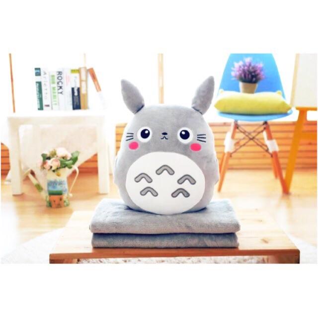 CHĂN TRONG GỐI 4IN1 TOTORO MÁ HỒNG