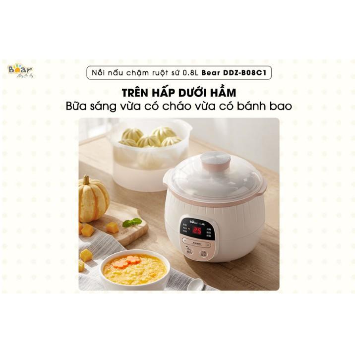 Nồi nấu chậm đa năng 0.8L kèm lồng hấp Model: DDZ -B08C1