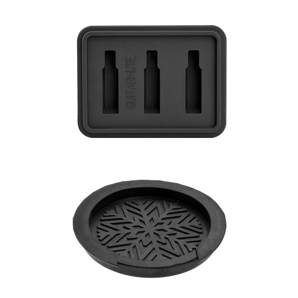 Sunnimix Đàn Guitar Tắt Tiếng Ống Hãm Thanh Lỗ Âm Thanh Dành Cho Âm Dân Gian Đàn Guitar