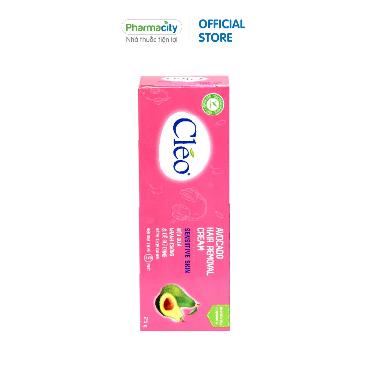 Hình ảnh Kem tẩy lông cho da nhạy cảm Cléo (25g)