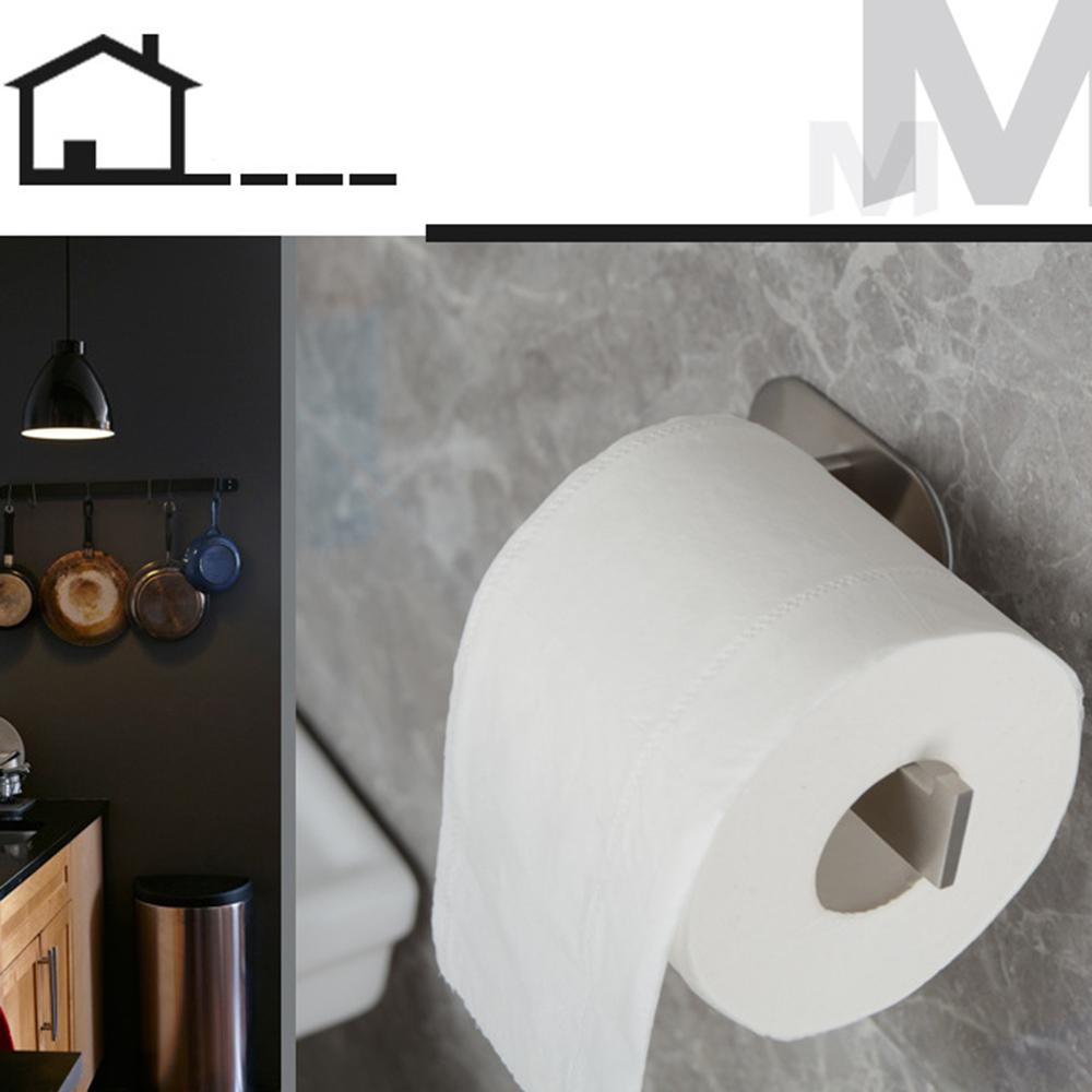 Giá đỡ khăn giấy cuộn MYD-1019 bằng thép không gỉ Tính năng kết dính mạnh mẽ, không cần khoan thêm.