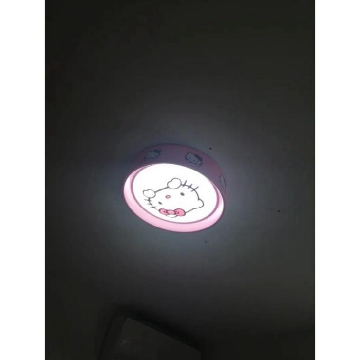 Đèn trần phòng trẻ em,đèn trần hình kitty hồng DT DDT