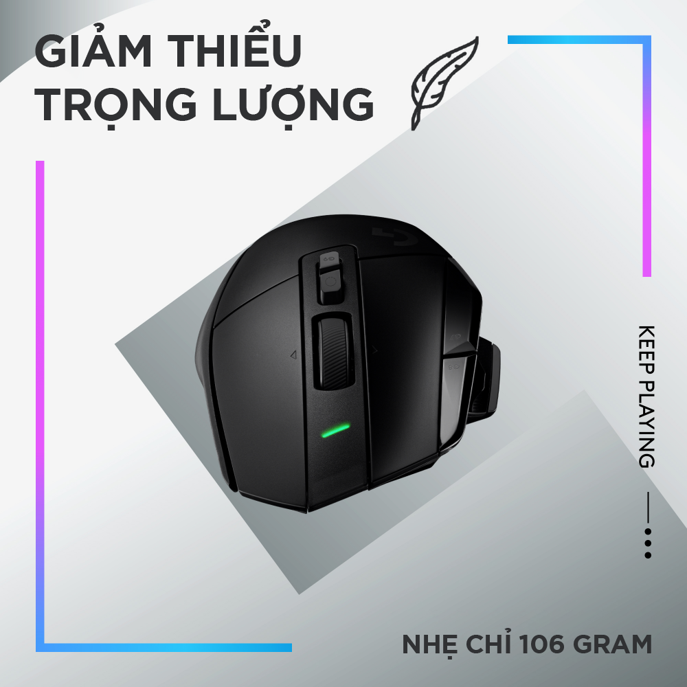 Chuột game không dây Logitech G502 X PLUS LIGHTSPEED - Hàng Chính Hãng