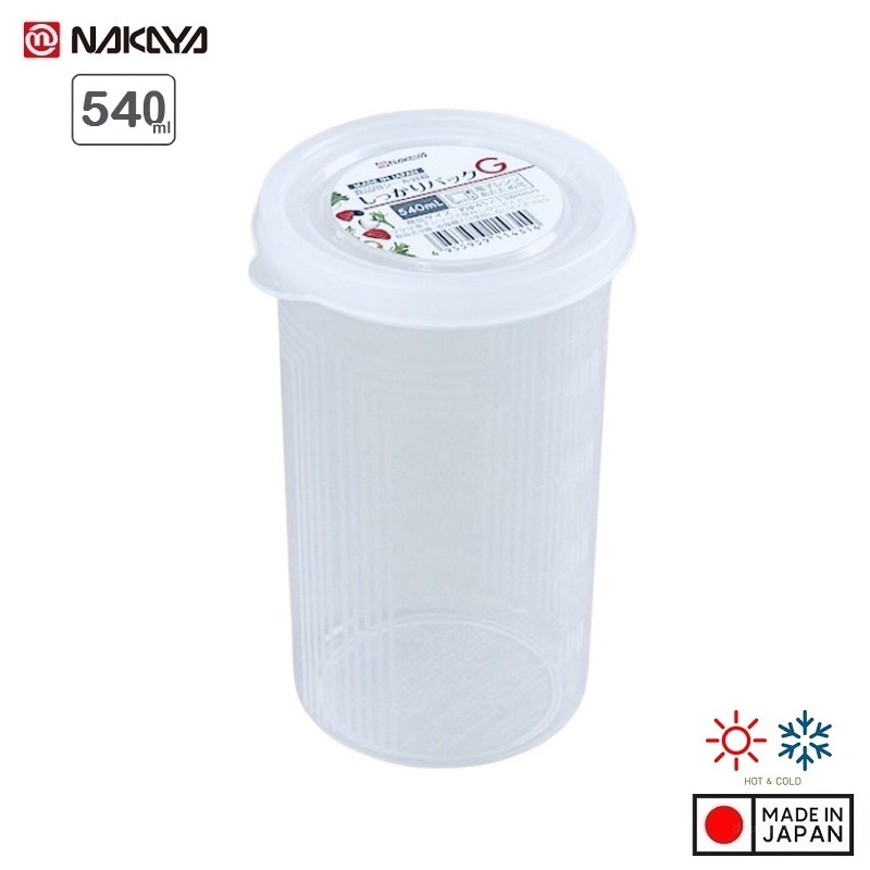 Hộp Nhựa Tròn Đựng Thực Phẩm 540ml - Nội Địa Nhật