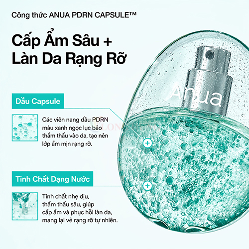 Xịt dưỡng ẩm viên nang Anua PDRN Hyaluronic Acid Hydrating Capsule Mist (30ml/100ml) - Hàng chính hãng