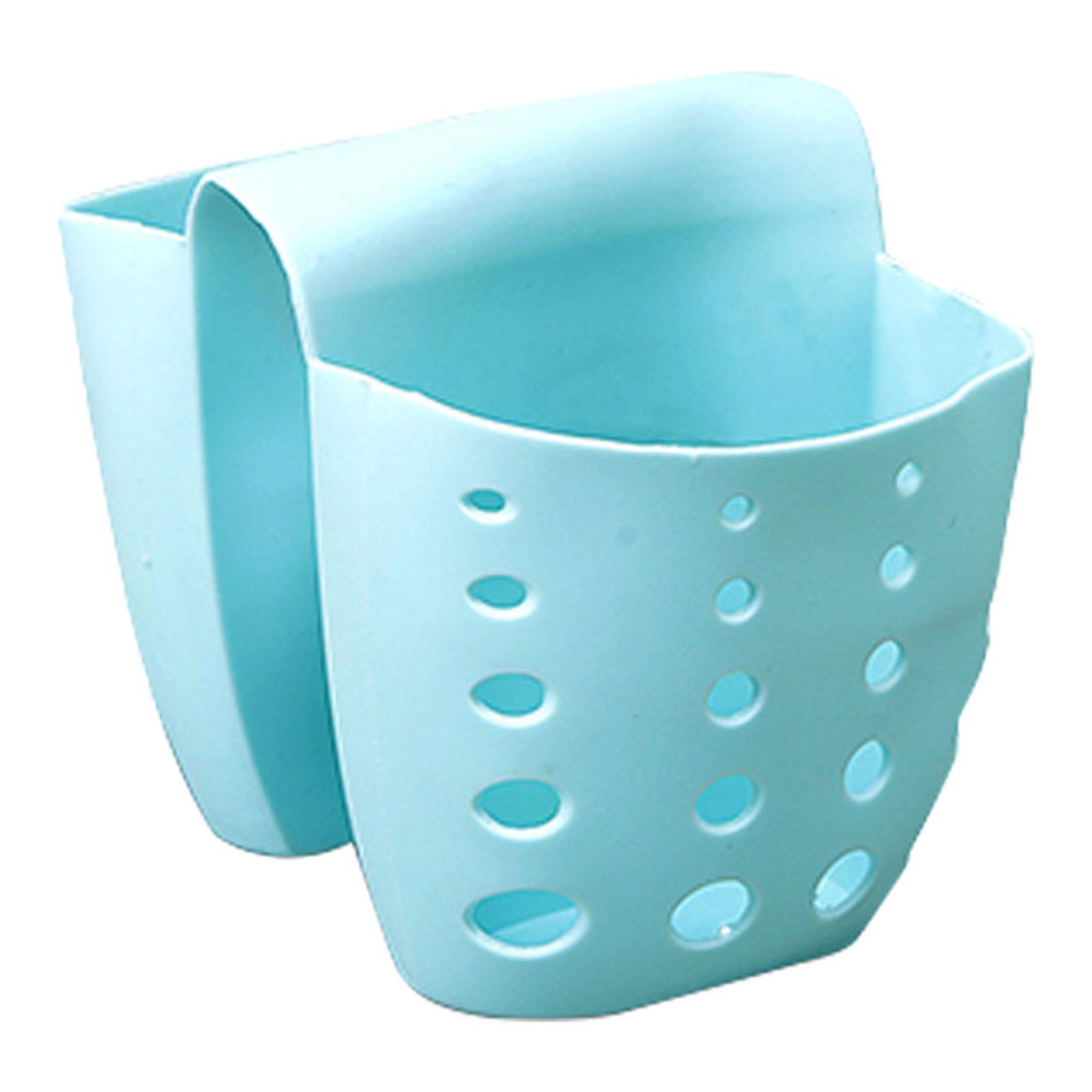 Kitchen Sink Sponge Holder Soap Caddy Organizer Blue