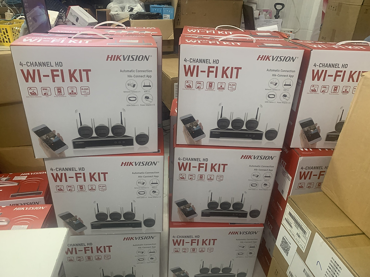 Trọn bộ Kit 4 camera Wifi HIKVISION NK42W0H(D) - ĐẦY ĐỦ PHỤ KIỆN - Hàng Chính Hãng