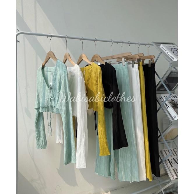Set crop cột dây wabisabi N0203