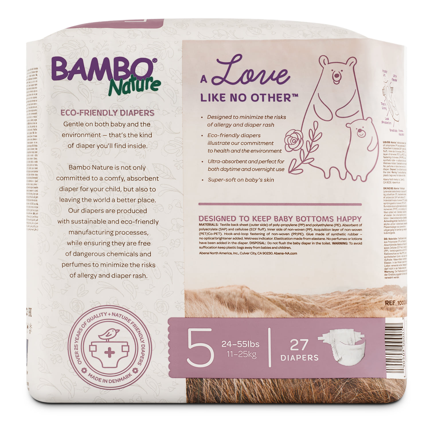 Combo 3 gói Tã Dán Em Bé Hữu Cơ Bambo Nature - gốc Đan Mạch - 11-25kg - XL27 - 27 miếng