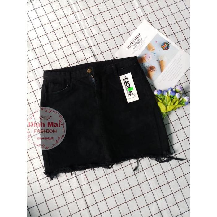 BIGSIZE - Chân váy jeans có quần trong 55-65kg