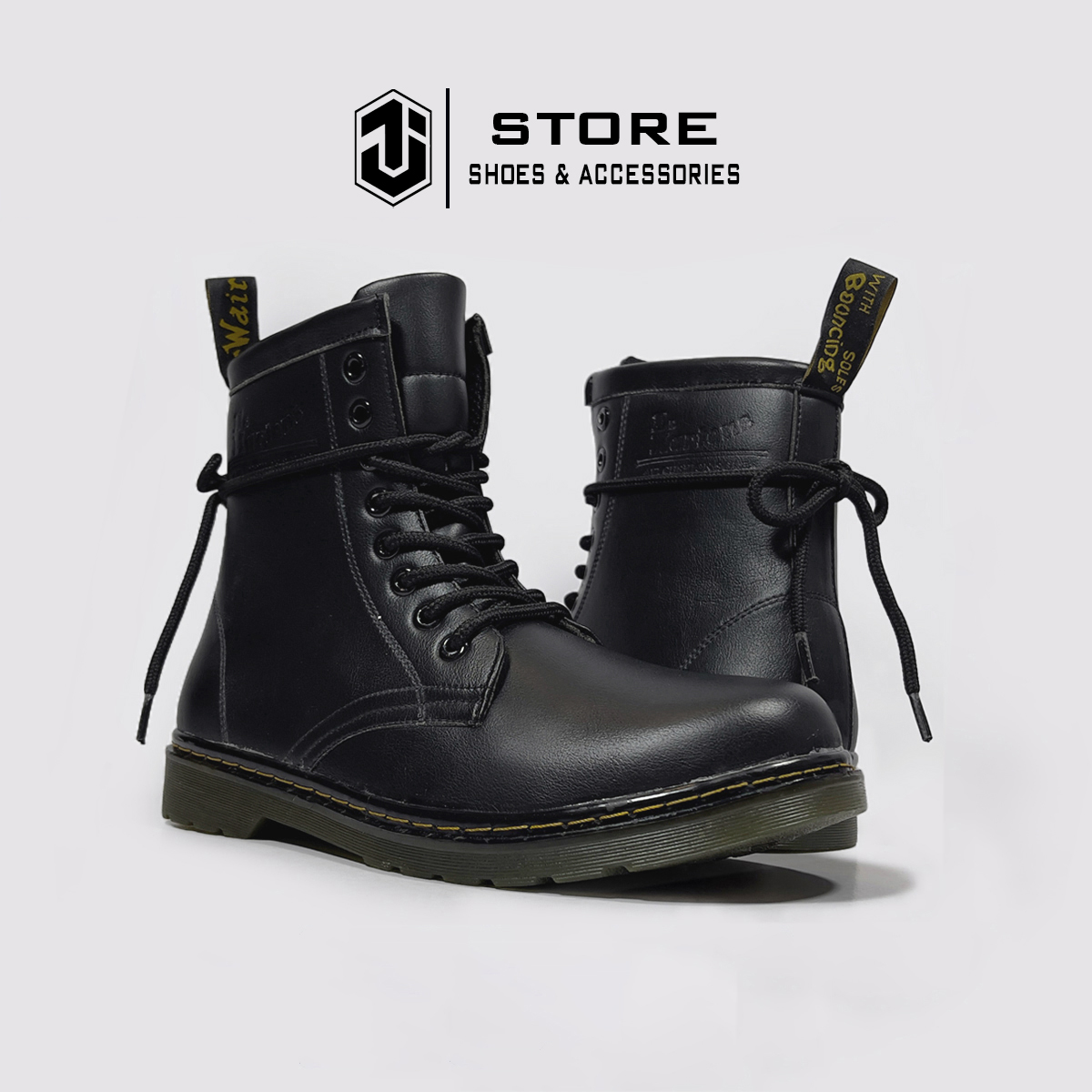 Giày Boot Dr Martens 1640 Da Cao Cấp J1, Giày Đốc Cao Cổ Nam Nữ Size 36-44