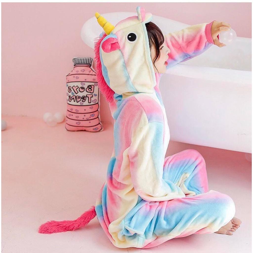 Bộ Đồ Thú Unicorn Hologram - Bộ Đồ Thú Unicorn Cầu Vồng Trẻ Em Đáng Yêu