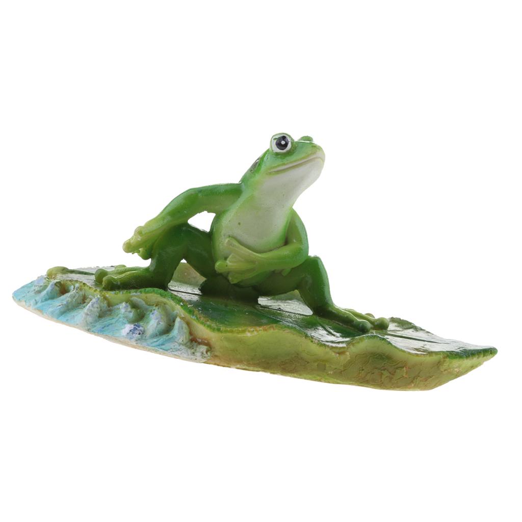Artificial Lotus Leaf Frog Water Floating Ornament Pond Decor 3 Types
