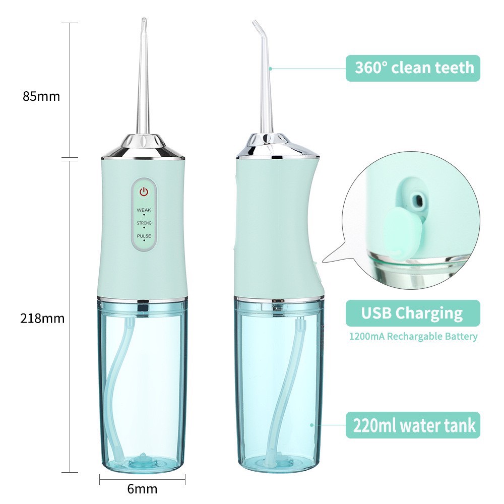 Máy Tăm Nước Oral Irrigator Thế Hệ Mới - Dùng Pin Sạc, Công Nghệ Châu Âu