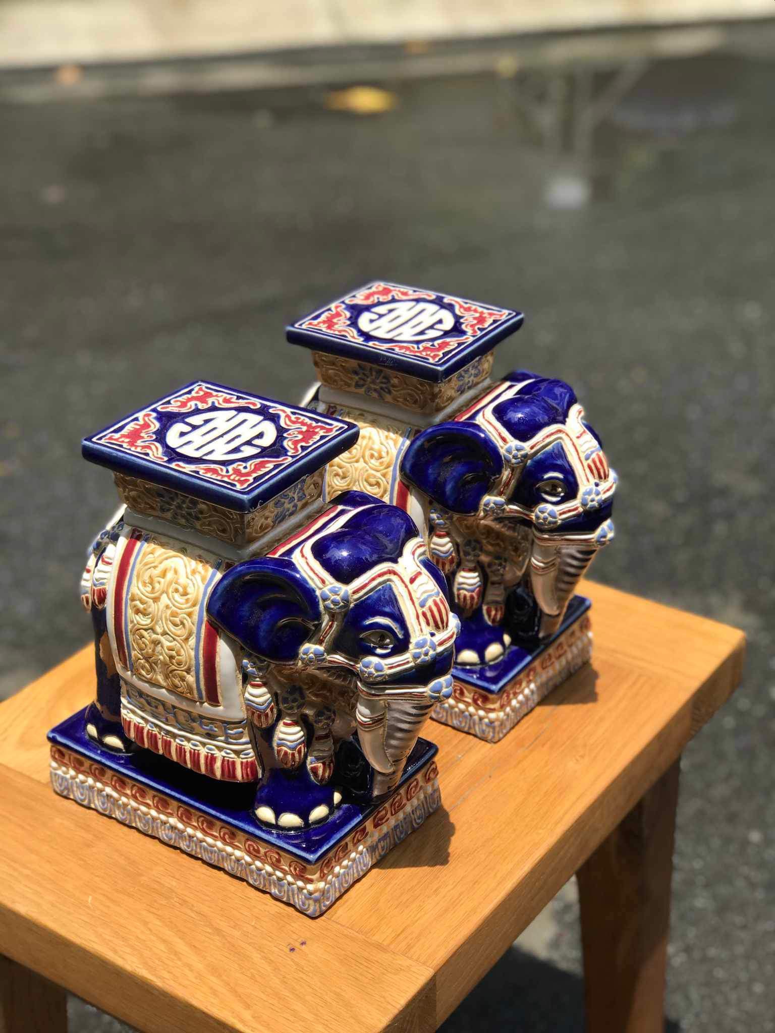 TIỂU TƯỢNG GỐM SỨ NAM BỘ 25CM TRANG TRÍ DECOR