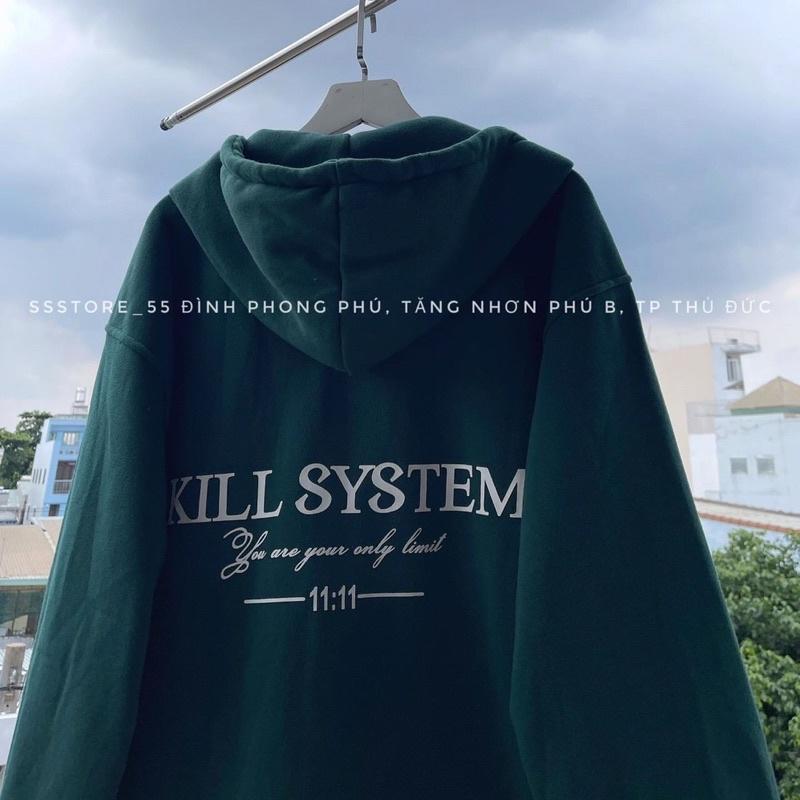 Áo Khoác Nỉ Kill SYS Đẹp Chuẩn Form Dáng Rộng Unisex Hot Trend