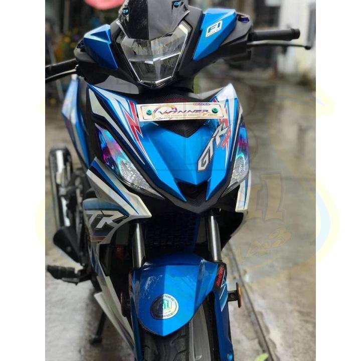 Tem rời xe winner gtr trắng xanh